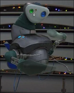 This droid helps to deliver Padme.