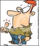 What is the problem with the man in the picture?