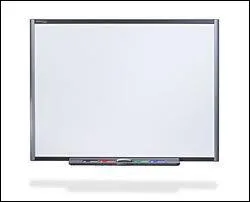 In 5th & 6th grade there are blackboards and ...