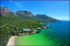 What is the name of the large island off the southern coast of Australia?