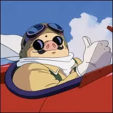 What is the name of the Italian army seaplane pilot in the anime drawing from a Miyazaki manga?