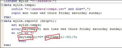 In the picture shown, the array name is shown correctly.