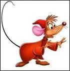 What is the name of this little mouse, friend of Cinderella ?