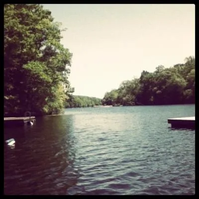 While catching some rays in the summer sun, DJ Slim Kim snapped this picture from where?