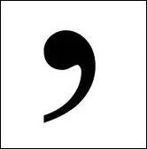 What is the punctuation mark in the picture?