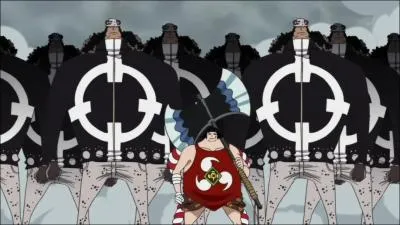 Which Pacifista does Luffy destroy in a single shot on the Sabaody archipelago?