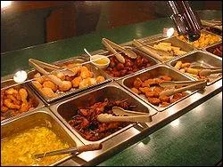 Which is incorrect? A large buffet needs more money because :