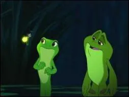 What is the name of the firefly that becomes the friend of Tiana and Naveen transformed into a frog?