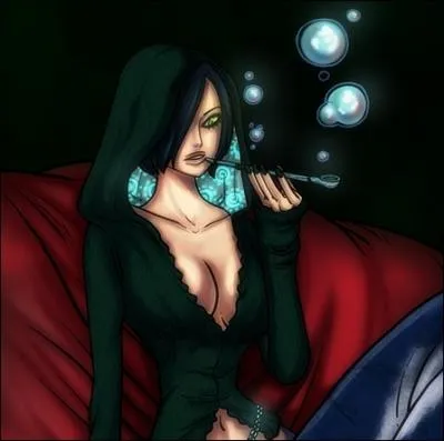 I'm a mermaid, I'm the owner of the Mermaid Cafe and I can read the future, I'm...