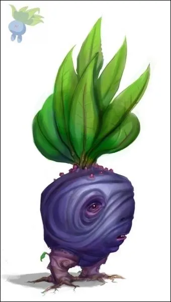 A species of blue radish, its English name is Oddish, its Japanese name is Nazonokusa!