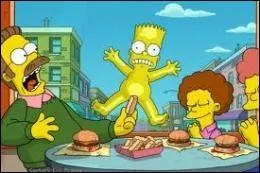 What stupid challenge does Homer throw at Bart ?