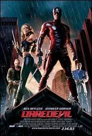 Who starred in the movie Daredevil?