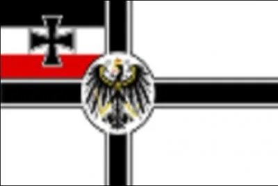 Historical curiosity: flag of the war fleet at the time of Wilhelm II.