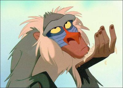 What is the race of Rafiki in "The Lion King"?