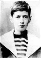 Who is this wise and serious teenager in his sailor suit?