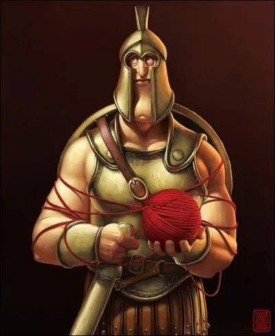 Which famous soccer club has a concrete connection with this image, parodying a famous gladiator, who challenged Roman authority?