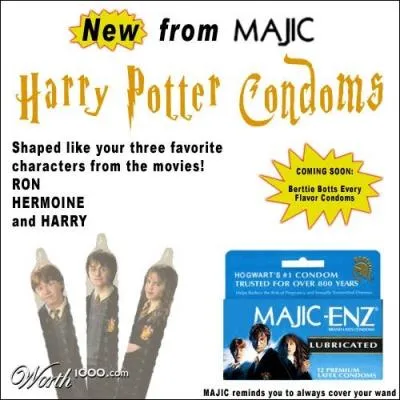 According to this photo, what could Hermione, Ron and Harry (slogan of the fight against AIDS) say to you?
