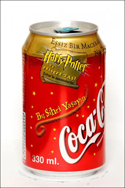 You can see Harry Potter on Coca-Cola cans!