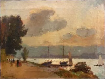 Who painted Les bords de la Seine a Argenteuil, soleil brumeux ?