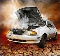 On the way home the engine gave (... . ) and we broke down.