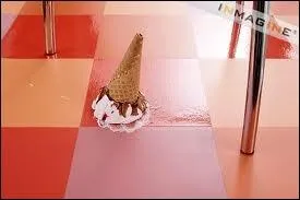 My little brother stole my scooter, but I got (... . . ) at him - I threw his ice cream on the floor.