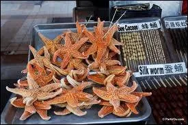 What is this echinoderm eat fried in Asia ?