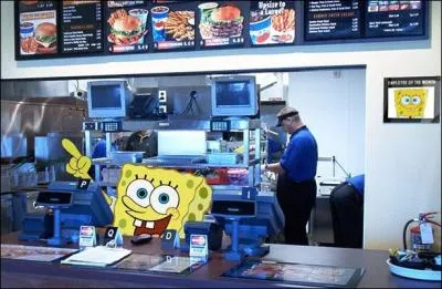 There's no queue at the cash register of this very strange waiter. Who is he?