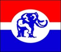 Which Political Party in Ghana bears this flag?