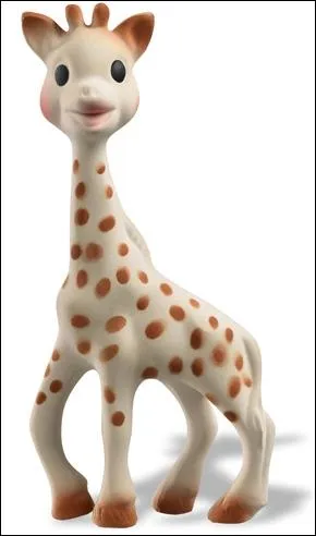 What is the name of the rubber giraffe created in 1961 for infants?