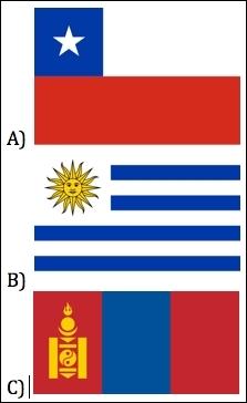 Which one is the flag of Chile?