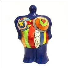 Which French artist has made a series of colorful chicks with generous shapes ?
