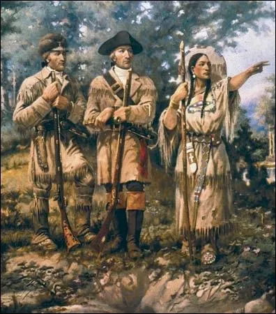 What did Sacagawea save during a storm?