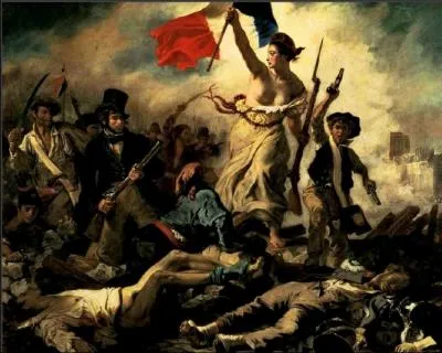 Who painted the famous picture La Liberte guidant le peuple?