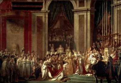 Who created the famous painting Le Sacre de Napoleon?