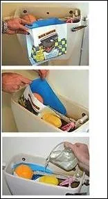 Name the device that is installed into a cistern to reduce the amount of water been used :