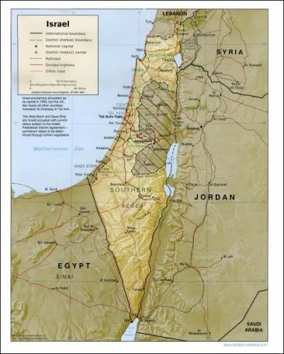 Israel's climate ranges between what 2 things?