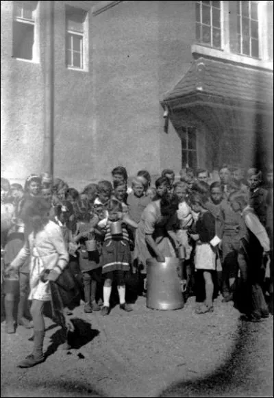 What did General Lucius Clay say about the school lunch program started in Germany by Herbert Hoover after World War II?