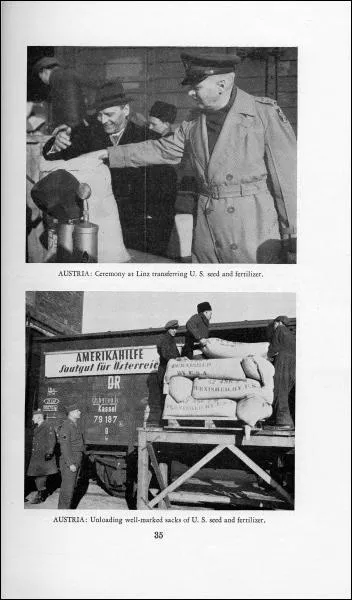 What three European countries received food from the U. S. Interim Aid legislation of 1947?