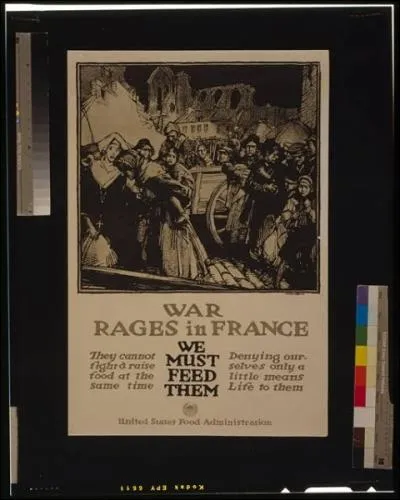 Which charity helped feed the hungry in France during World War One?