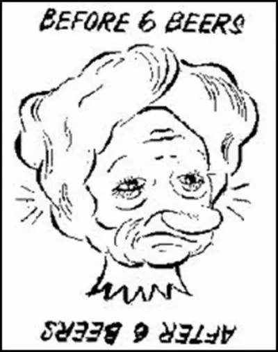 What does he/she look like after 6 beers?