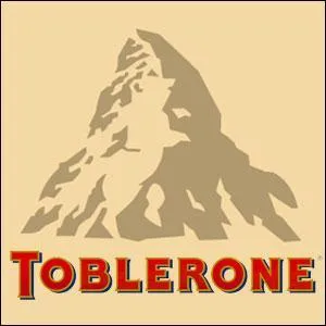 What's hidden in the mountain of the Toblerone logo?