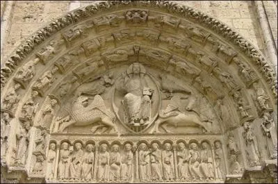 And the semi-circular bas-relief carving above the entrance doors?