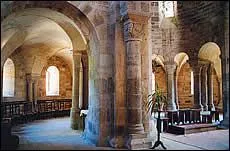 What is the name of this passageway at the back of a church (on the left in the photo)?