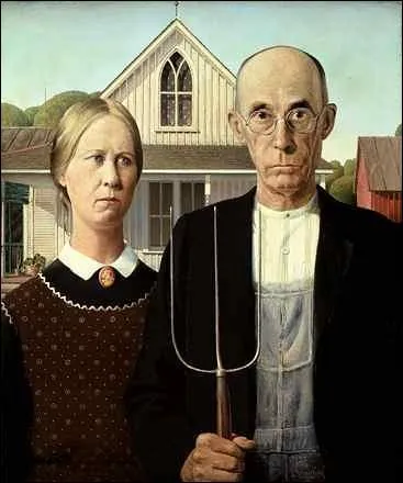 This Grant Wood painting is called...