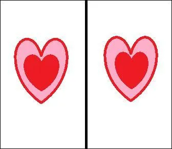 Madison made two Valentine's Day cards for her grandparents. Did she make two of the same or are they different?