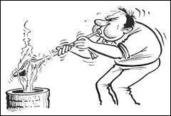 He inflates molten glass into a bubble with the aid of a tube. What is he?