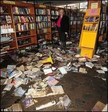 If my class makes a mess in the library, we will have to use tubs if we lose :