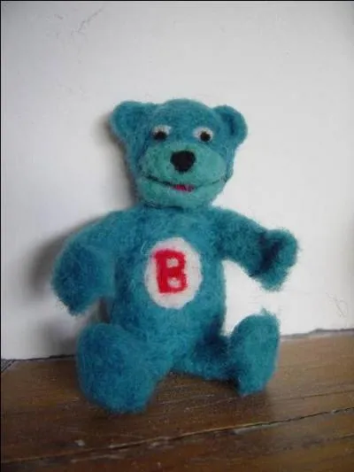 Which brand uses a blue bear with a B on its belly?