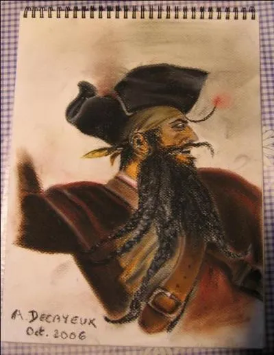 What was the nickname of Edward Teach (1680-1718), the pirate who terrorized the world for a few years, and who, in reality, proved to be far more astute than cruel?