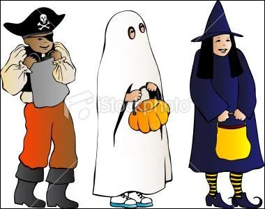 On that day, children wear ... costumes